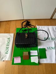 極美品 ダークブラウン Bottega Veneta アンディアーモ スモール