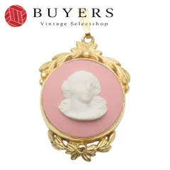【中古】 ウェッジウッド ペンダントトップ ジャスパー メタル ピンク ゴールド ホワイト メッキ アクセサリー レディース 女性 Wedgwood