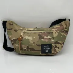 BN8850□アネロ ナイロン ショルダーバッグ カモ ベージュ系 迷彩 横長のサムネイル