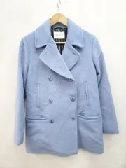 ◇ MAYSON GREY メイソングレイ アンゴラ混 ウール混 シンプル キレイめ 長袖 コート サイズ2 ブルー系 レディース P  【1405090006298】のサムネイル