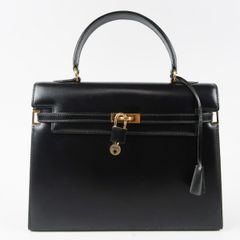 [Excellent Condition] MORABITO Scala 32 Top Handle Handbag, Genuine Leather, Women's Bag, Black [SG1]