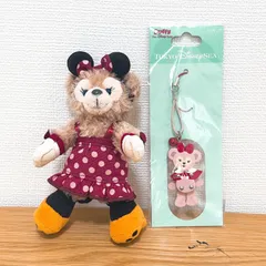 東京ディズニーシー シェリーメイ 2点セット ぬいぐるみバッチ ぬいば ハロウィン 2015 クリスマス ぶらぶらストラップ 鈴付き Disney Duffy ShellieMay