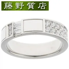 （新品仕上げ済）ハリーウィンストン HARRY WINSTON トラフィック アクセント ダイヤ バンド リング ラージ 約 14号 Pt 950 プラチナ ダイヤモンド WBDPACWDTRF ハリーウィンストンリング 中古指輪 14号 ring 8527のサムネイル