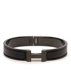 エルメス アテナ ブレスレット バングル T3 シルバー ノワール 藤原