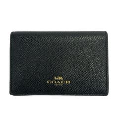 COACH ブラック レザー 名刺入れ - メルカリ