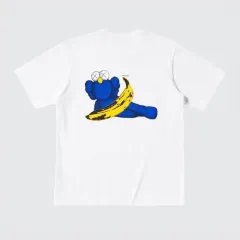ユニクロ x カウズ x インディウォーホル バナナ Tシャツ 白