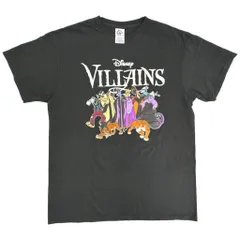 Disney VILLAINS ディズニー ヴィランズ 半袖Ｔシャツ キャラクター ブラック(メンズ L)中古 古着 Y1000