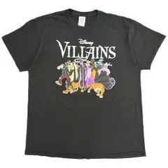 Disney VILLAINS ディズニー ヴィランズ 半袖Ｔシャツ キャラクター ブラック(メンズ L)中古 古着 Y1080