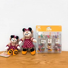 東京ディズニーシー ハロウィン 2015 3点セット ダッフィーフレンズ シェリーメイ  ぬいぐるみバッチ ぬいば ぬいぐるみストラップ ストラップ ダッフィー ジェラトーニ