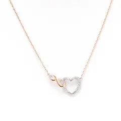【新品】ネックレス レディース ローズゴールド シルバー スワロフスキー ペンダント Infinity Heart インフィニティハート SWAROVSKI 5518865 並行輸入品のサムネイル