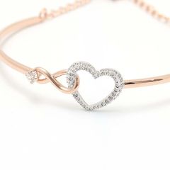 Kate Spade ダブルハート ブレスレット ピンクゴールドカラー - メルカリ