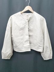 ミナペルホネン　ハンドメイド　ノーカラージャケット　羽織り ミナペルホネン ハンドメイド ノーカラージャケット 羽織り - メルカリ