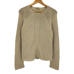 エスマックスマーラ S Max Mara イタリア製 ローゲージ ノーカラー ダブルジップアップニット レディース import：S のサムネイル