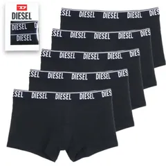 ディーゼル ボクサーパンツ 5枚組 メンズ 下着 コットンストレッチ DIESEL A12481 RSFAC E4356 3枚組よりお得