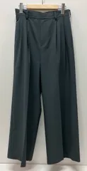 Spick&Span スピック＆スパン 25-030-200-1010-1-0 ウーステッドワイドパンツ サイズ36 グレー ポリエステル100% ベトナム製