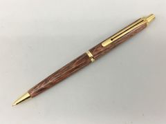 サペリマホガニー 木軸ペン リボン杢 ボールペンシャープペン変更可能