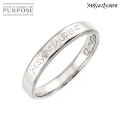 イヴ サンローラン Yves Saint Laurent #12 リング Pt プラチナ 指輪 ロゴ Ring 90321857のサムネイル