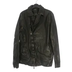 イサムカタヤマバックラッシュ ISAMU KATAYAMA BACKLASH イタリーバッファロー MARYAM ダブルライダースジャケット レザーブルゾン M ダークブラウン 2013-01のサムネイル