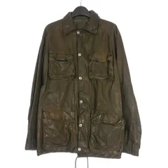 イサムカタヤマバックラッシュ ISAMU KATAYAMA BACKLASH ジャパンステアー ミモザ レザー製品染めブルゾン ジャケット 長袖 L グレー 2039-02のサムネイル