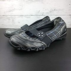 SKECHERS Flats Shoes 스케쳐즈 플랫 슈즈 블랙 블랙 23.5 cm 레이디스 스니커 9999236 L03699