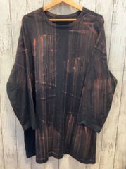 Marc Le Bihan長袖 カットソー ネイビー ペイントデザイン - メルカリ