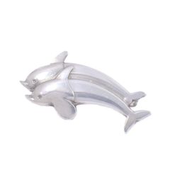 GEORG JENSEN ジョージジェンセンピンブローチ ドルフィン イルカ