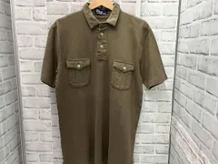 Polo Ralph Lauren / 半袖ポロシャツ / 古着 / 内外編物社 / シングルステッチ / カーキ / ダブルポケット / L / ポロラルフローレン
