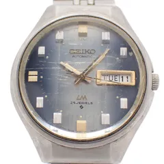 SEIKO セイコー LM ロードマチック 自動巻き メンズ 腕時計 デイデイト 青文字盤 純正SSベルト 5606-7290【いおき質店】のサムネイル