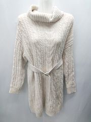 ◇ ◎ BE RADIANCE Long-sleeved knee-length dress, size F, ivory, women's E [1406180087746]