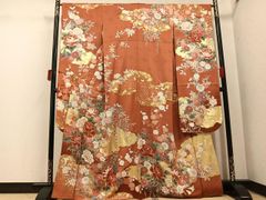 振袖 長襦袢 2点セット 正絹 豪華 古典柄 蝶 花柄 袷 金彩 成人式 結婚