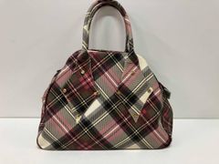 Vivienne Westwood チェック柄レザー2wayトートバッグ - メルカリ