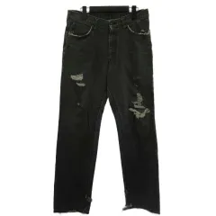 ラングラー WRANGLER デニムパンツ ジーンズ ダメージ インディゴ 32 ■GY28