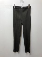 PLEATS PLEASE プリーツ ワイドパンツ ブラウン系 総柄 - メルカリ