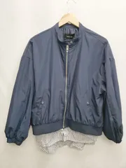 ◇ ZARA BASIC ザラ レイヤード風 ジップアップ ジャケット ブルゾン サイズL ネイビー レディース P  【1406240000579】のサムネイル