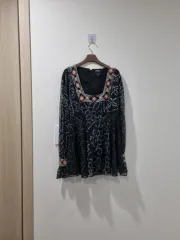 anna sui アナスイ ブラック シースルー ブラウスのサムネイル