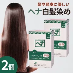 ヘナ 白髪染め ナイアード ヘナ ヘナ+ハーブ 赤茶系 400g 2個のサムネイル