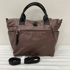 3284　Leilian　レリアン　ハンドバッグ　2way　 ショルダーバッグ　光沢　ナイロン　合皮　 レディースのサムネイル