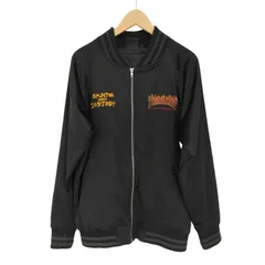 スラッシャー THRASHER ブラックフレイム刺繍 スカジャン メンズ JPN：M のサムネイル