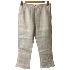 tricot COMME des GARCONS 트리코콤데가르손 린넨 100% 크롭드 팬츠 TA-P030 S 베이지 레이디스 헌 옷 중고 USED