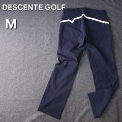 美品 デサントゴルフ 夏 近年 ストレッチ素材ゴルフパンツ LL ブラック
