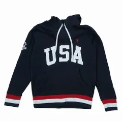 POLO RALPH LAUREN ポロラルフローレン USAロゴプリント ポニーロゴ刺? パーカー プルオーバートップス 長袖 XS メンズ 【中古】