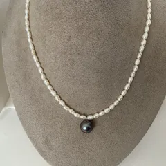 ★淡水パール★バロック★ビーズ入り★淡水真珠★パールネックレスハンドメイド★ファッション★デザイン★ネックレス★