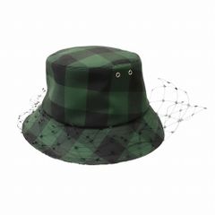 未使用級]￼Christian Dior ハット チュール オブリークチェック