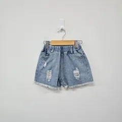 100-110 キッズ デニム ハーフパンツ
