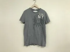本物アバクロンビー&フィッチAbercrombie&Fitchアバクロコットンプリント半袖TシャツメンズサーフアメカジミリタリーストリートスケーターワークビジネススーツモードゴルフグレーXLマカオ製