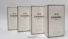 未開封【2653N27】　CHANEL シャネル N°19 香水 フレグランス 15ml×４箱　まとめ売り　中古