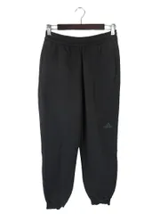 アディダス adidas パンツ スウェット トレーナー ロング 裏起毛 ボア ゴムウエスト ロゴ ブラック サイズM QQQ
