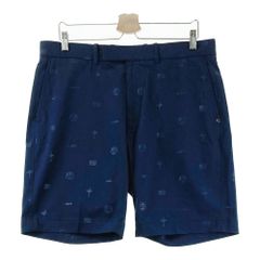 Size: 34 RLX Ralph Lauren Half Pants, All-over Print, Navy [240101562680] Golf Wear Men's Stosto