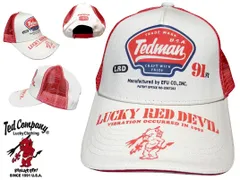 テッドマン／TEDMAN／メッシュキャップ／TDC-9100／ホワイト／エフ商会／新品／送料無料／アメカジ／バイカーのサムネイル