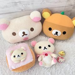 サンエックスコリラックマ あったかウサギマスコット ピンク ホワイト 
